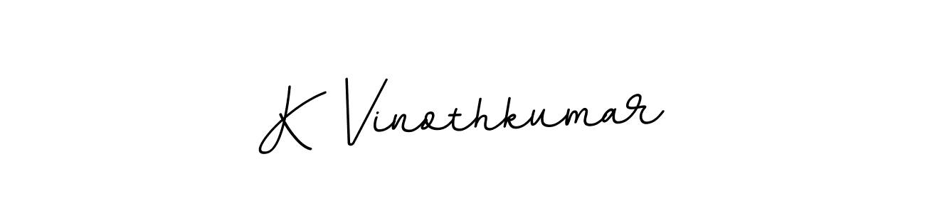 Make a beautiful signature design for name K Vinothkumar. With this signature (BallpointsItalic-DORy9) style, you can create a handwritten signature for free. K Vinothkumar signature style 11 images and pictures png