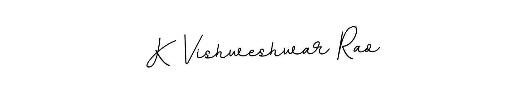 Use a signature maker to create a handwritten signature online. With this signature software, you can design (BallpointsItalic-DORy9) your own signature for name K Vishweshwar Rao. K Vishweshwar Rao signature style 11 images and pictures png