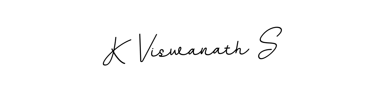 Use a signature maker to create a handwritten signature online. With this signature software, you can design (BallpointsItalic-DORy9) your own signature for name K Viswanath S. K Viswanath S signature style 11 images and pictures png