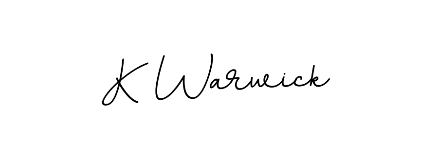 The best way (BallpointsItalic-DORy9) to make a short signature is to pick only two or three words in your name. The name K Warwick include a total of six letters. For converting this name. K Warwick signature style 11 images and pictures png