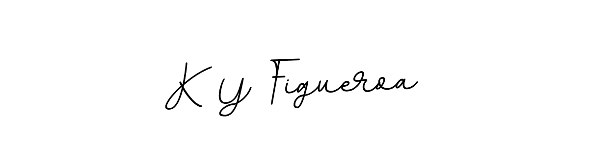 You should practise on your own different ways (BallpointsItalic-DORy9) to write your name (K Y Figueroa) in signature. don't let someone else do it for you. K Y Figueroa signature style 11 images and pictures png