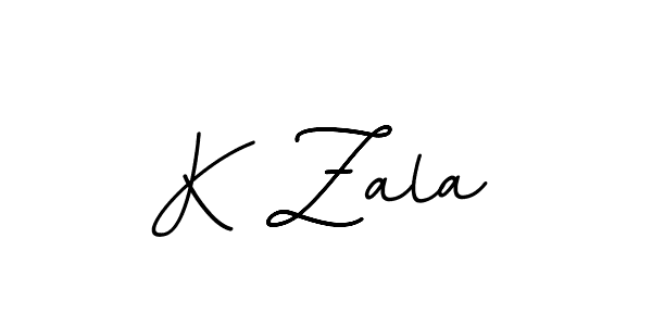 Also You can easily find your signature by using the search form. We will create K Zala name handwritten signature images for you free of cost using BallpointsItalic-DORy9 sign style. K Zala signature style 11 images and pictures png