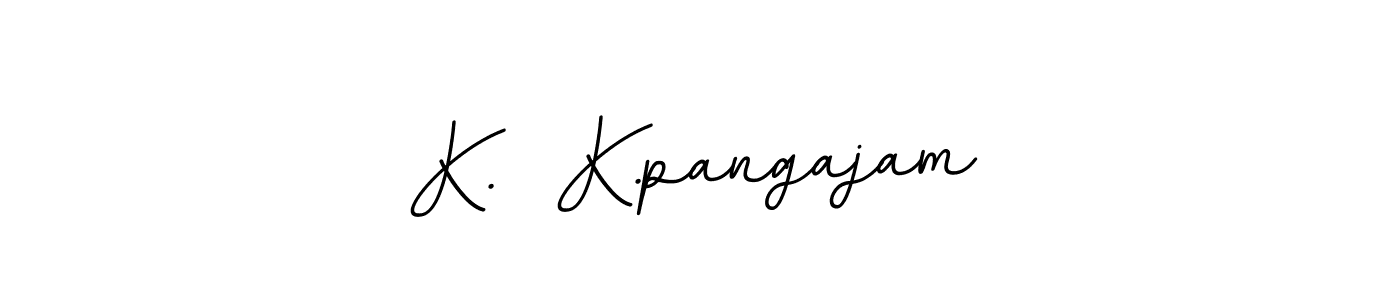 How to Draw K.  K.pangajam signature style? BallpointsItalic-DORy9 is a latest design signature styles for name K.  K.pangajam. K.  K.pangajam signature style 11 images and pictures png