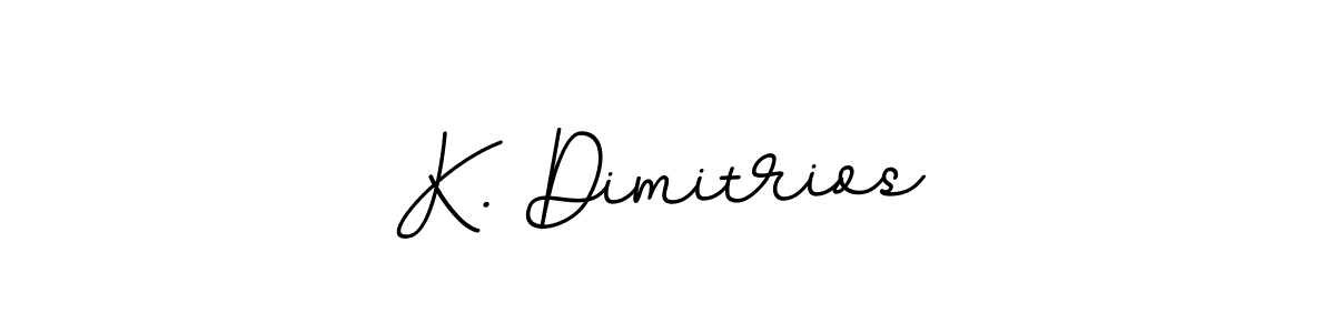 How to make K. Dimitrios name signature. Use BallpointsItalic-DORy9 style for creating short signs online. This is the latest handwritten sign. K. Dimitrios signature style 11 images and pictures png