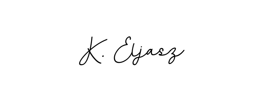 How to make K. Eljasz name signature. Use BallpointsItalic-DORy9 style for creating short signs online. This is the latest handwritten sign. K. Eljasz signature style 11 images and pictures png