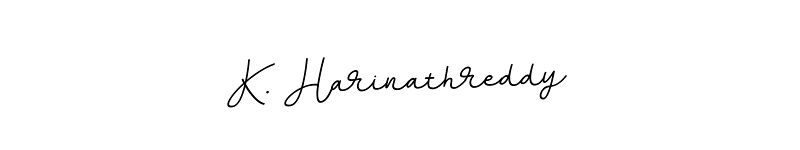 Create a beautiful signature design for name K. Harinathreddy. With this signature (BallpointsItalic-DORy9) fonts, you can make a handwritten signature for free. K. Harinathreddy signature style 11 images and pictures png