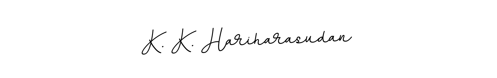 Design your own signature with our free online signature maker. With this signature software, you can create a handwritten (BallpointsItalic-DORy9) signature for name K. K. Hariharasudan. K. K. Hariharasudan signature style 11 images and pictures png