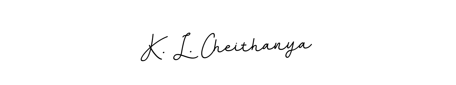 Also we have K. L. Cheithanya name is the best signature style. Create professional handwritten signature collection using BallpointsItalic-DORy9 autograph style. K. L. Cheithanya signature style 11 images and pictures png