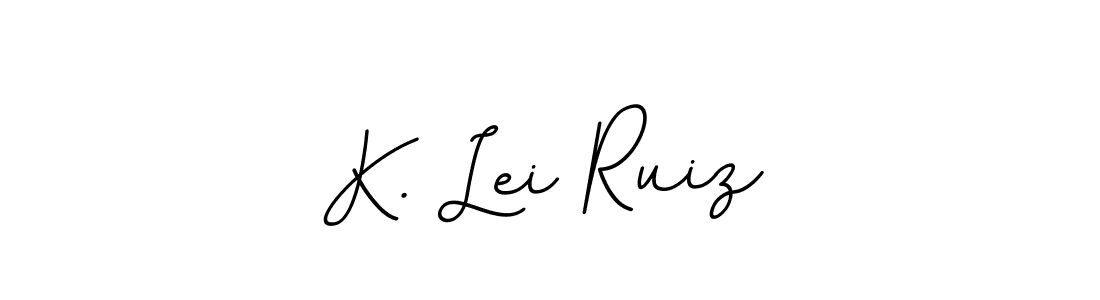 Make a beautiful signature design for name K. Lei Ruiz. With this signature (BallpointsItalic-DORy9) style, you can create a handwritten signature for free. K. Lei Ruiz signature style 11 images and pictures png