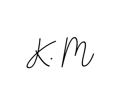 This is the best signature style for the K. M name. Also you like these signature font (BallpointsItalic-DORy9). Mix name signature. K. M signature style 11 images and pictures png