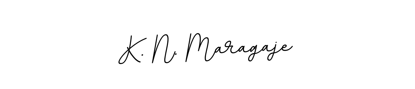 How to make K. N. Maragaje name signature. Use BallpointsItalic-DORy9 style for creating short signs online. This is the latest handwritten sign. K. N. Maragaje signature style 11 images and pictures png
