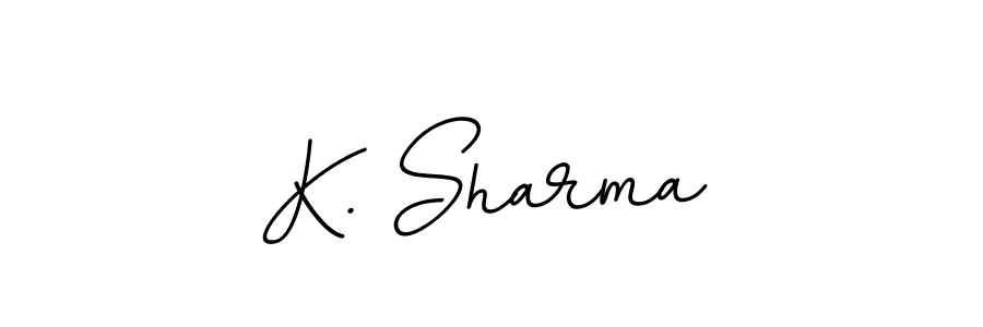 The best way (BallpointsItalic-DORy9) to make a short signature is to pick only two or three words in your name. The name K. Sharma include a total of six letters. For converting this name. K. Sharma signature style 11 images and pictures png