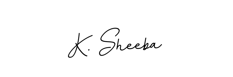 It looks lik you need a new signature style for name K. Sheeba. Design unique handwritten (BallpointsItalic-DORy9) signature with our free signature maker in just a few clicks. K. Sheeba signature style 11 images and pictures png