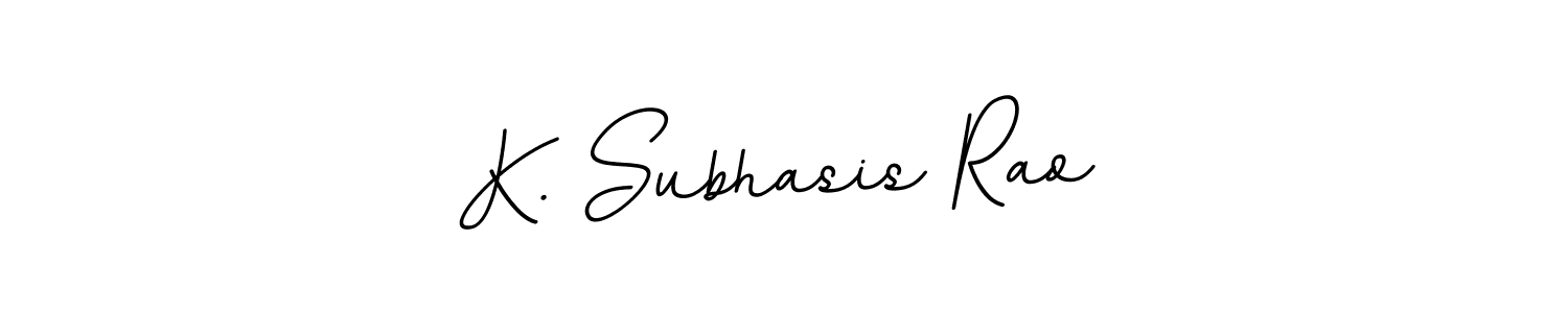 Design your own signature with our free online signature maker. With this signature software, you can create a handwritten (BallpointsItalic-DORy9) signature for name K. Subhasis Rao. K. Subhasis Rao signature style 11 images and pictures png