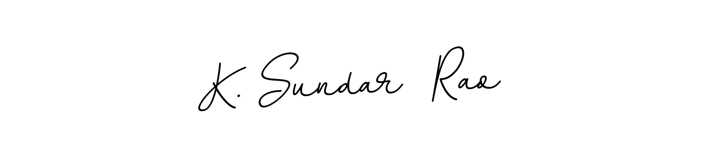 How to make K. Sundar  Rao name signature. Use BallpointsItalic-DORy9 style for creating short signs online. This is the latest handwritten sign. K. Sundar  Rao signature style 11 images and pictures png