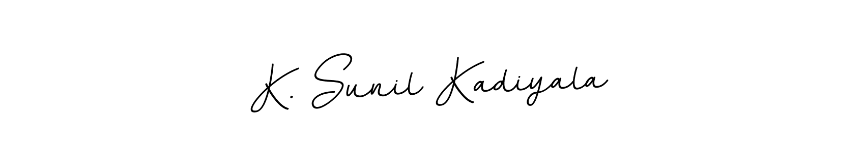 Create a beautiful signature design for name K. Sunil Kadiyala. With this signature (BallpointsItalic-DORy9) fonts, you can make a handwritten signature for free. K. Sunil Kadiyala signature style 11 images and pictures png