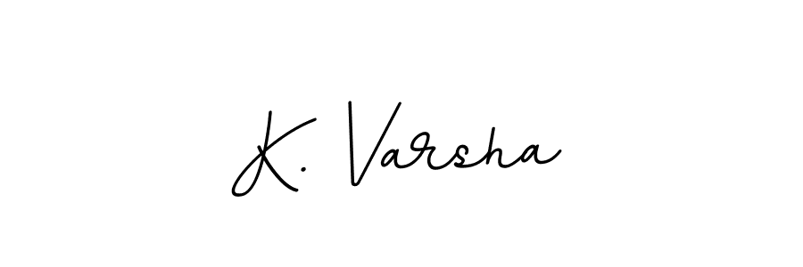 The best way (BallpointsItalic-DORy9) to make a short signature is to pick only two or three words in your name. The name K. Varsha include a total of six letters. For converting this name. K. Varsha signature style 11 images and pictures png