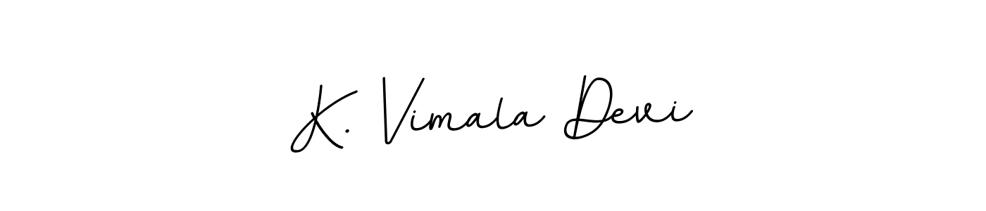 You should practise on your own different ways (BallpointsItalic-DORy9) to write your name (K. Vimala Devi) in signature. don't let someone else do it for you. K. Vimala Devi signature style 11 images and pictures png