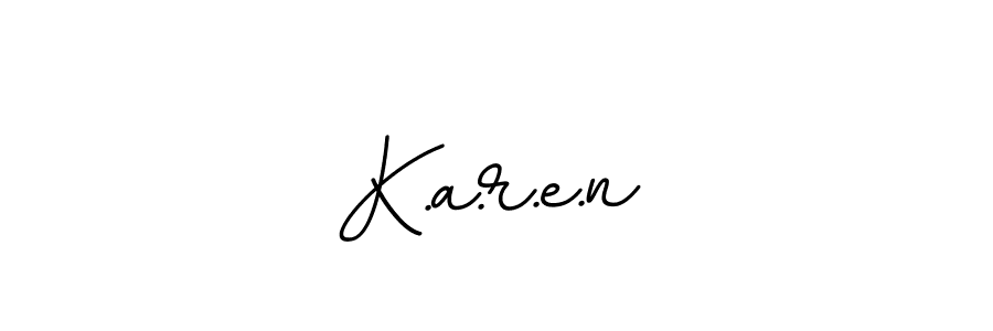 You can use this online signature creator to create a handwritten signature for the name K.a.r.e.n. This is the best online autograph maker. K.a.r.e.n signature style 11 images and pictures png