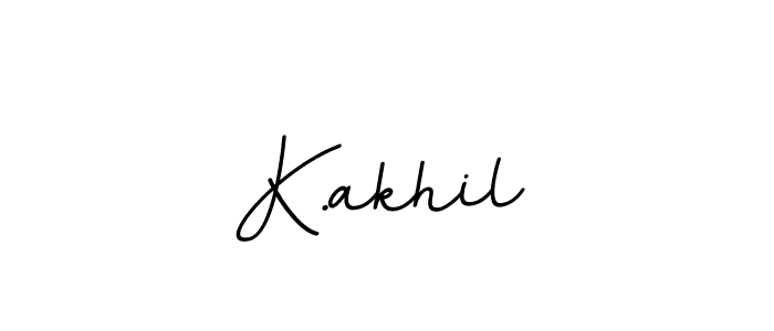 How to Draw K.akhil signature style? BallpointsItalic-DORy9 is a latest design signature styles for name K.akhil. K.akhil signature style 11 images and pictures png