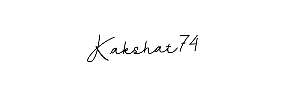 Also You can easily find your signature by using the search form. We will create K.akshat74 name handwritten signature images for you free of cost using BallpointsItalic-DORy9 sign style. K.akshat74 signature style 11 images and pictures png