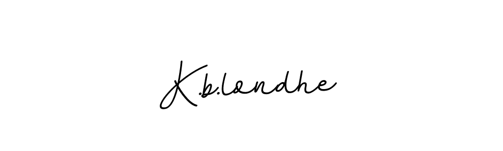 K.b.londhe stylish signature style. Best Handwritten Sign (BallpointsItalic-DORy9) for my name. Handwritten Signature Collection Ideas for my name K.b.londhe. K.b.londhe signature style 11 images and pictures png