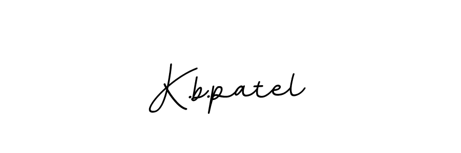 Use a signature maker to create a handwritten signature online. With this signature software, you can design (BallpointsItalic-DORy9) your own signature for name K.b.patel. K.b.patel signature style 11 images and pictures png