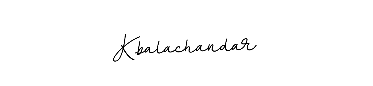 Design your own signature with our free online signature maker. With this signature software, you can create a handwritten (BallpointsItalic-DORy9) signature for name K.balachandar. K.balachandar signature style 11 images and pictures png