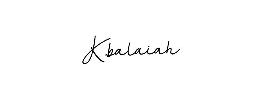 How to make K.balaiah name signature. Use BallpointsItalic-DORy9 style for creating short signs online. This is the latest handwritten sign. K.balaiah signature style 11 images and pictures png