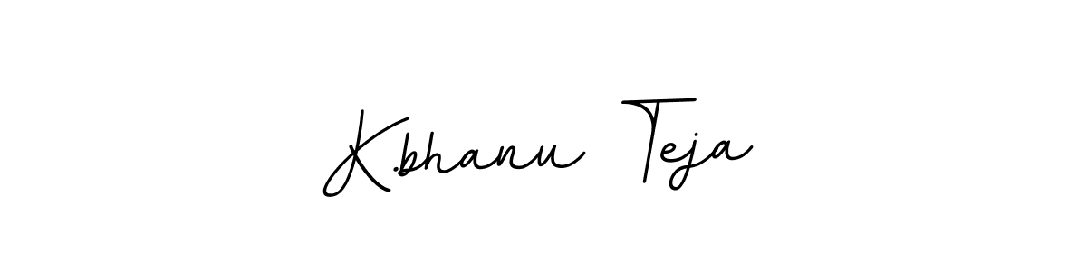 Design your own signature with our free online signature maker. With this signature software, you can create a handwritten (BallpointsItalic-DORy9) signature for name K.bhanu Teja. K.bhanu Teja signature style 11 images and pictures png