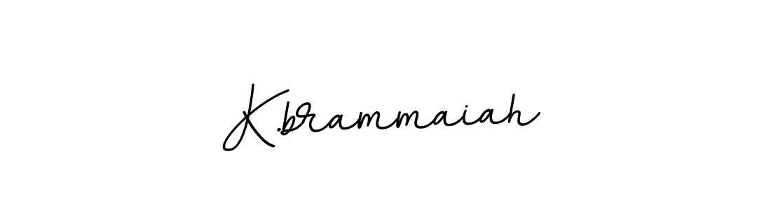 Create a beautiful signature design for name K.brammaiah. With this signature (BallpointsItalic-DORy9) fonts, you can make a handwritten signature for free. K.brammaiah signature style 11 images and pictures png