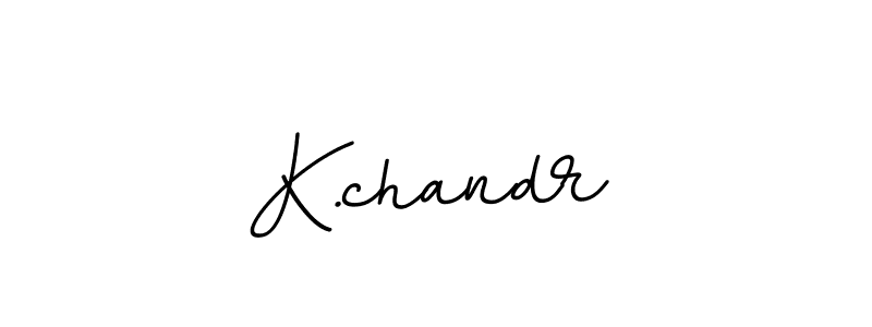 You should practise on your own different ways (BallpointsItalic-DORy9) to write your name (K.chandr) in signature. don't let someone else do it for you. K.chandr signature style 11 images and pictures png