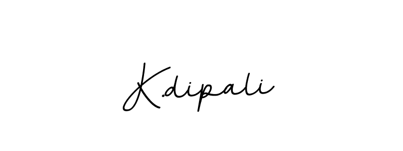 The best way (BallpointsItalic-DORy9) to make a short signature is to pick only two or three words in your name. The name K.dipali include a total of six letters. For converting this name. K.dipali signature style 11 images and pictures png
