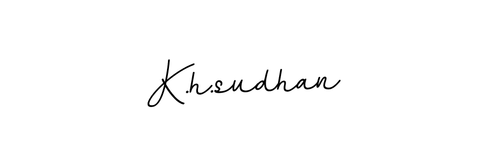 Create a beautiful signature design for name K.h.sudhan. With this signature (BallpointsItalic-DORy9) fonts, you can make a handwritten signature for free. K.h.sudhan signature style 11 images and pictures png