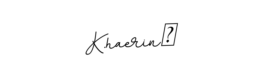 Also we have K.haerin♡ name is the best signature style. Create professional handwritten signature collection using BallpointsItalic-DORy9 autograph style. K.haerin♡ signature style 11 images and pictures png