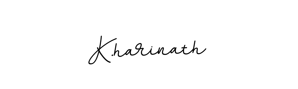 Make a beautiful signature design for name K.harinath. With this signature (BallpointsItalic-DORy9) style, you can create a handwritten signature for free. K.harinath signature style 11 images and pictures png