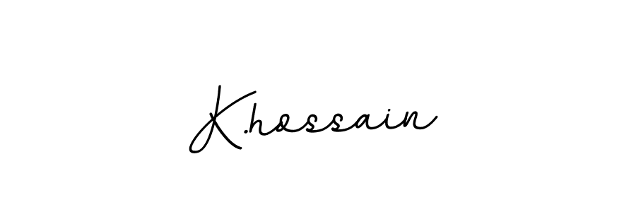 How to make K.hossain signature? BallpointsItalic-DORy9 is a professional autograph style. Create handwritten signature for K.hossain name. K.hossain signature style 11 images and pictures png