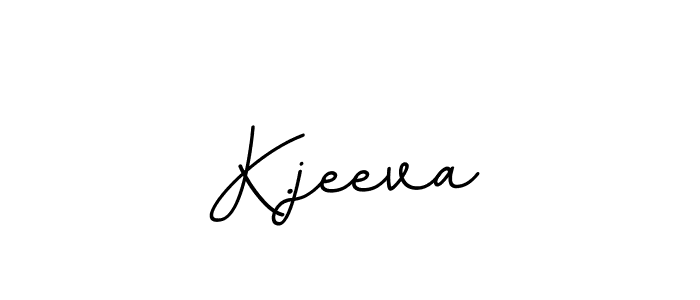 Design your own signature with our free online signature maker. With this signature software, you can create a handwritten (BallpointsItalic-DORy9) signature for name K.jeeva. K.jeeva signature style 11 images and pictures png