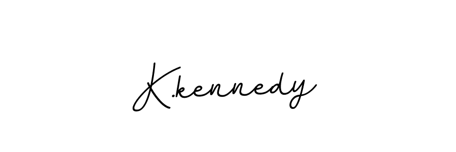 Use a signature maker to create a handwritten signature online. With this signature software, you can design (BallpointsItalic-DORy9) your own signature for name K.kennedy. K.kennedy signature style 11 images and pictures png