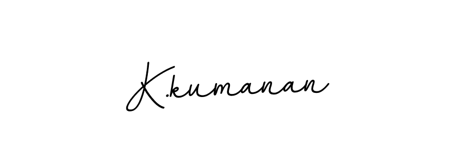 Make a beautiful signature design for name K.kumanan. With this signature (BallpointsItalic-DORy9) style, you can create a handwritten signature for free. K.kumanan signature style 11 images and pictures png