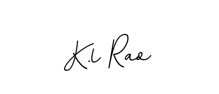 Design your own signature with our free online signature maker. With this signature software, you can create a handwritten (BallpointsItalic-DORy9) signature for name K.l Rao. K.l Rao signature style 11 images and pictures png