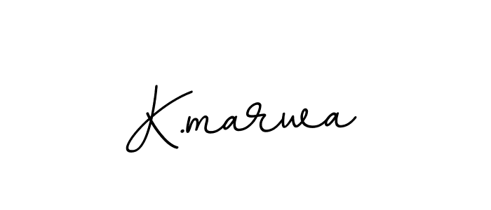 Create a beautiful signature design for name K.marwa. With this signature (BallpointsItalic-DORy9) fonts, you can make a handwritten signature for free. K.marwa signature style 11 images and pictures png