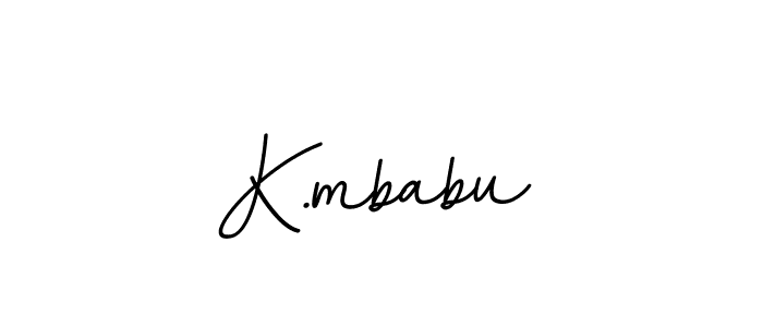 Use a signature maker to create a handwritten signature online. With this signature software, you can design (BallpointsItalic-DORy9) your own signature for name K.mbabu. K.mbabu signature style 11 images and pictures png