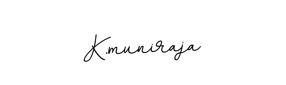 The best way (BallpointsItalic-DORy9) to make a short signature is to pick only two or three words in your name. The name K.muniraja include a total of six letters. For converting this name. K.muniraja signature style 11 images and pictures png