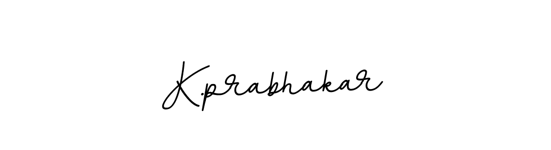 The best way (BallpointsItalic-DORy9) to make a short signature is to pick only two or three words in your name. The name K.prabhakar include a total of six letters. For converting this name. K.prabhakar signature style 11 images and pictures png