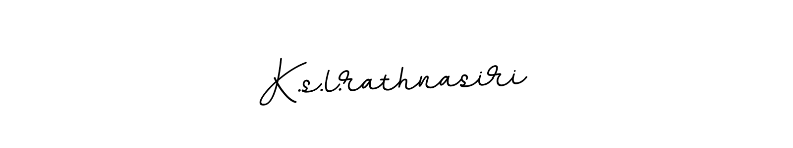 Design your own signature with our free online signature maker. With this signature software, you can create a handwritten (BallpointsItalic-DORy9) signature for name K.s.l.rathnasiri. K.s.l.rathnasiri signature style 11 images and pictures png