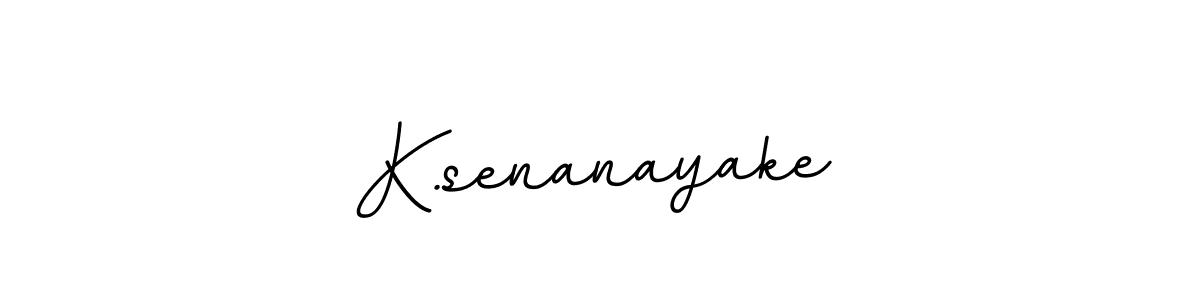 The best way (BallpointsItalic-DORy9) to make a short signature is to pick only two or three words in your name. The name K.senanayake include a total of six letters. For converting this name. K.senanayake signature style 11 images and pictures png