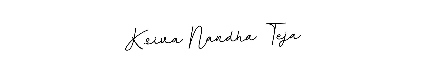 This is the best signature style for the K.siva Nandha Teja name. Also you like these signature font (BallpointsItalic-DORy9). Mix name signature. K.siva Nandha Teja signature style 11 images and pictures png