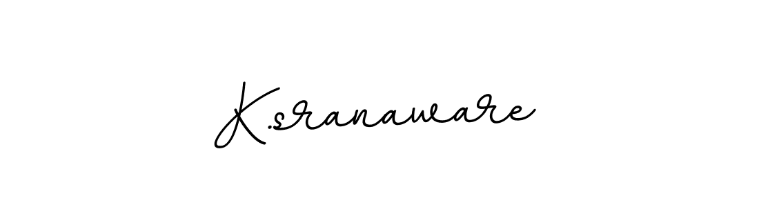 Make a beautiful signature design for name K.sranaware. With this signature (BallpointsItalic-DORy9) style, you can create a handwritten signature for free. K.sranaware signature style 11 images and pictures png