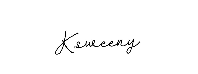 Make a beautiful signature design for name K.sweeny. With this signature (BallpointsItalic-DORy9) style, you can create a handwritten signature for free. K.sweeny signature style 11 images and pictures png